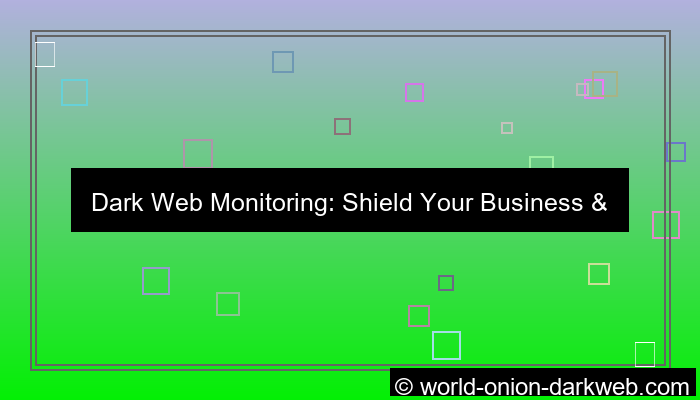 dark web monitoring
